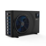 EFI Ultra Full Inverter Heat Pump shown from a left three-quarter angle with fan grille and control panel