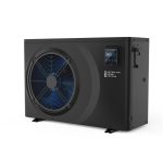 EFI Ultra Full Inverter Heat Pump close-up front view showing fan grille, control panel and AES logo