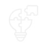 Lightbulb and puzzle piece icon representing custom commercial pool heating solutions