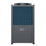 Front view of the Next Gen Ultra commercial heat pump unit with AES branding