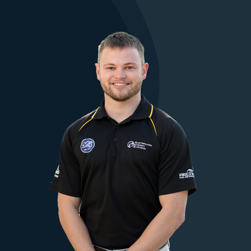 Headshot of Tom Best wearing an Australian Energy Systems polo shirt